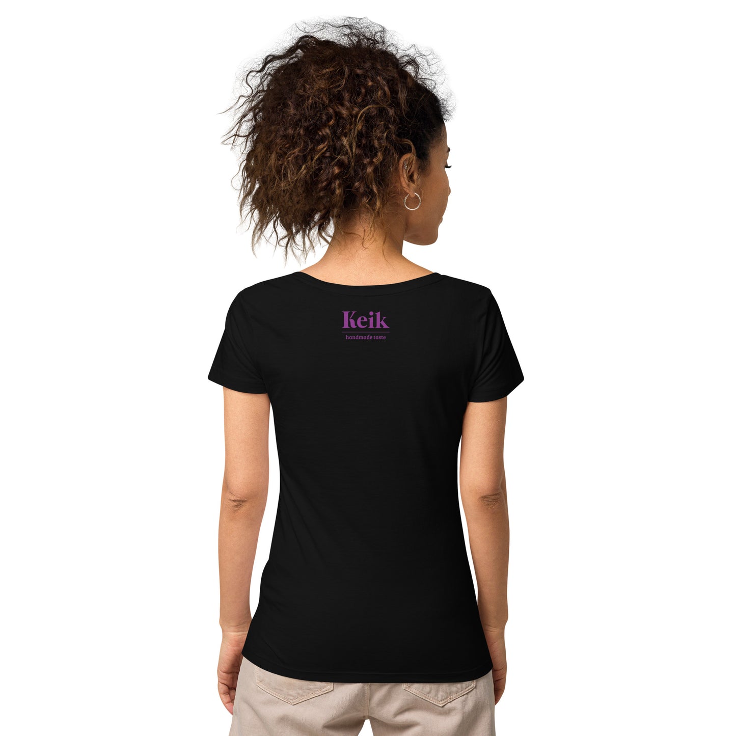 T-shirt da donna basica in tessuto organico