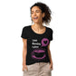 T-shirt da donna basica in tessuto organico