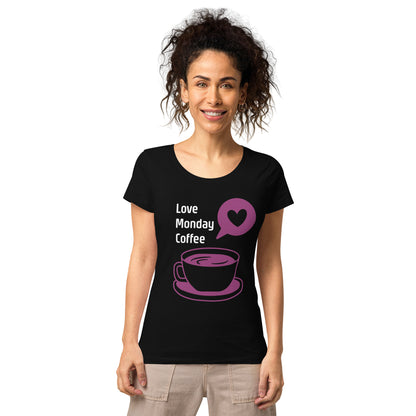 T-shirt da donna basica in tessuto organico